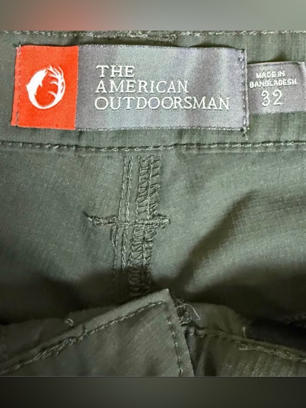 Olive Green Men's Shorts - Outdoor Casual - Picture 3 of 6